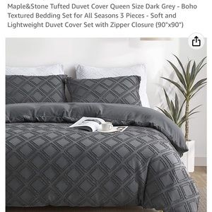 Boho Queen Duvet Cover w/ two matching pillow shams